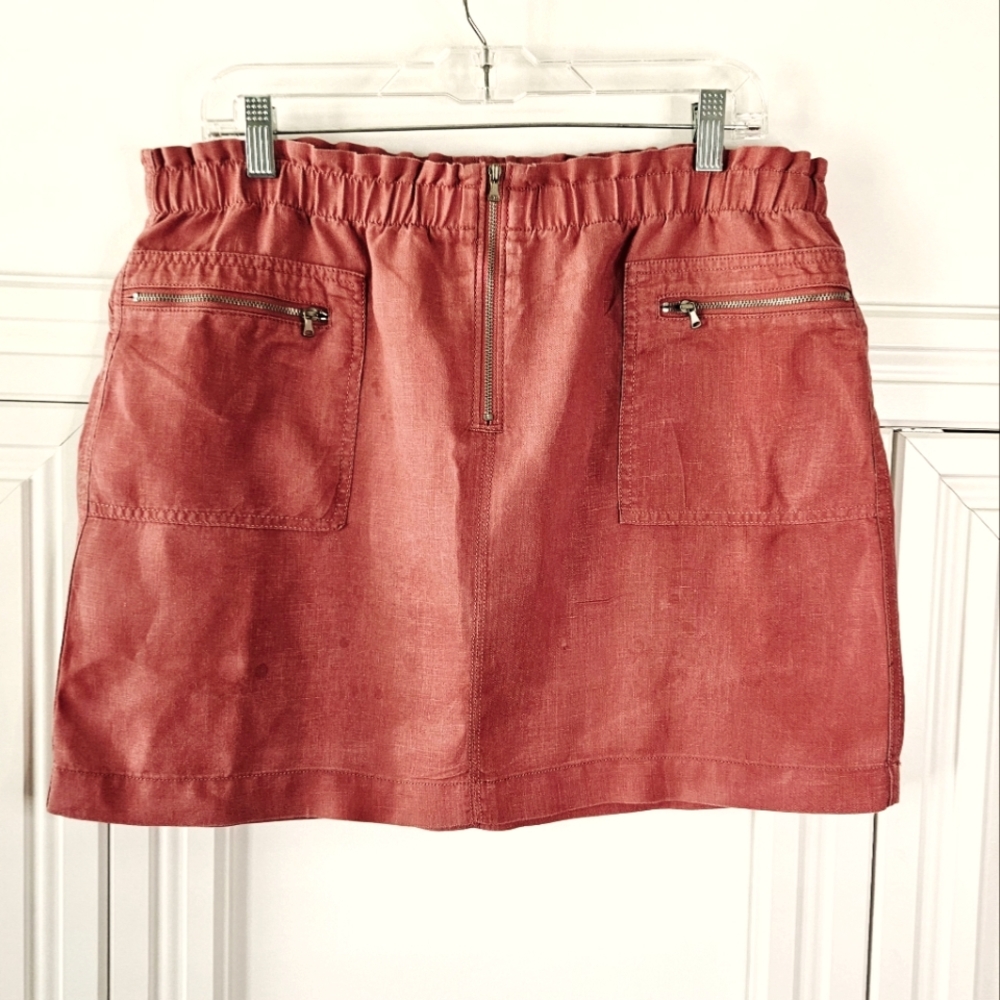 LOFT Coral Skirt with Pockets
